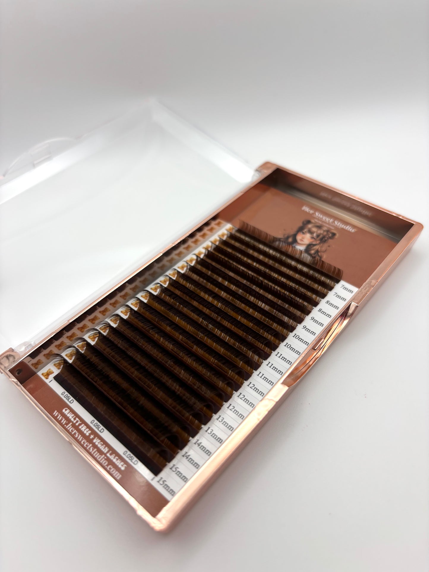 Cocoa Brown LD Curl Mix Lash trays 0.05