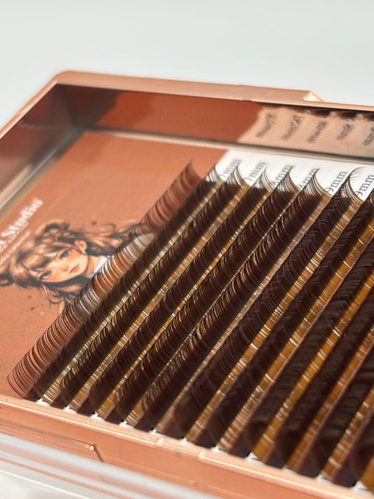 Cocoa Brown LD Curl Mix Lash trays 0.05