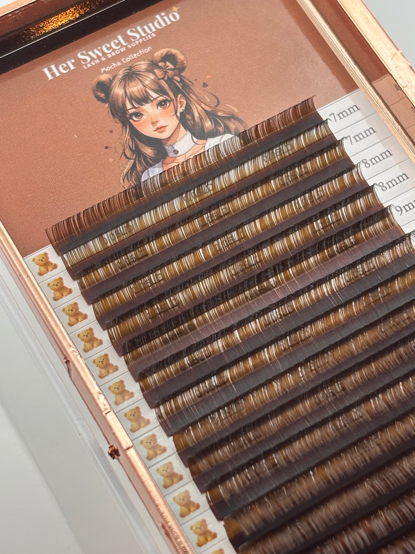 Cocoa Brown LD Curl Mix Lash trays 0.05